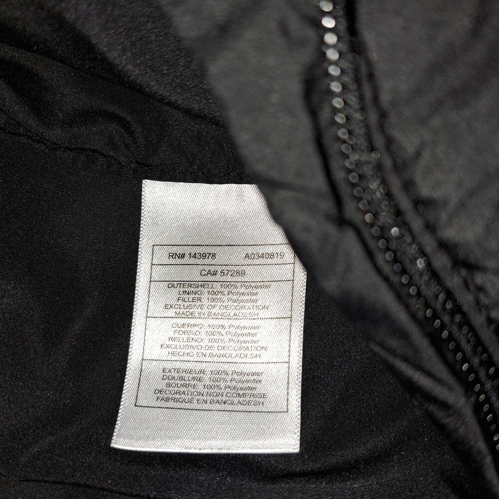 Puma Quilted Puffer Vest Outerwear W/Pockets Black/Red Logo Size XXS (3-4) - Picture 5 of 7